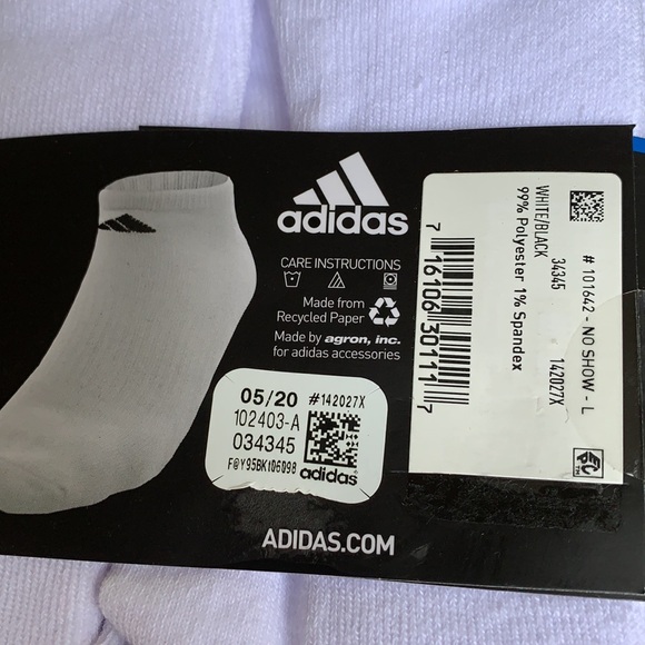 ADIDAS MEN’S CUSHIONED AERORADY COMPRESSN NO SHOW - Picture 6 of 12